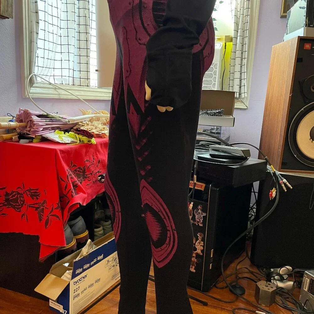 Lip Service Hyperintelligence leggings pants black pink S NWOT - Picture 3 of 6